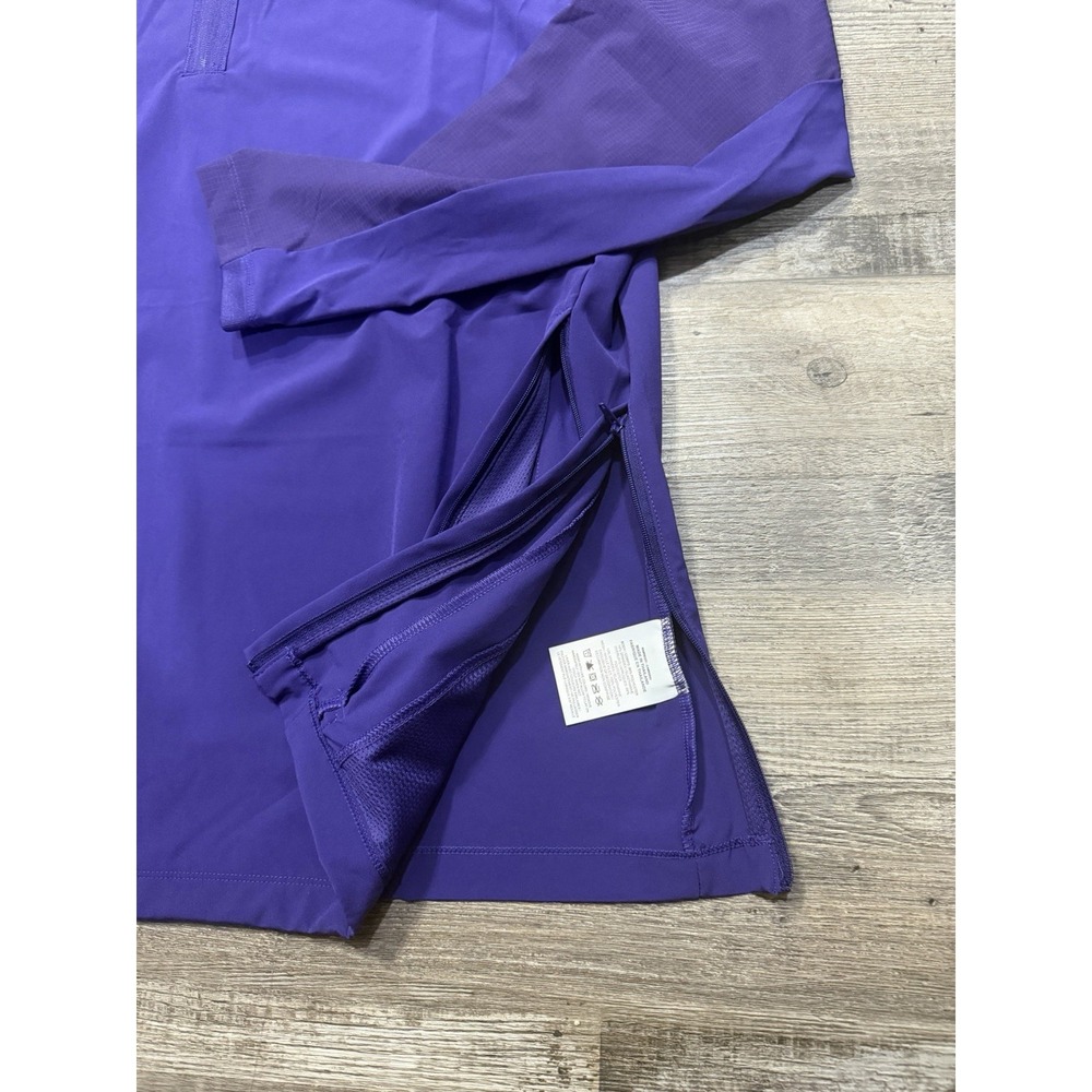 Nike TCU Horned Frogs Coaches Quarter-Zip 1/4 Jacket Purple Men's XL X-Large - Picture 6 of 8
